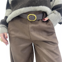 pantalone modello balloon alcantara